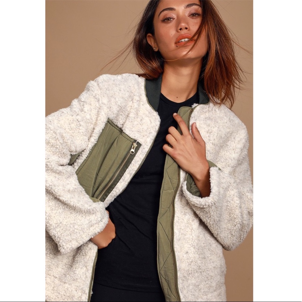 NWT | We the Free | Rivington Sherpa Bomber Jacket